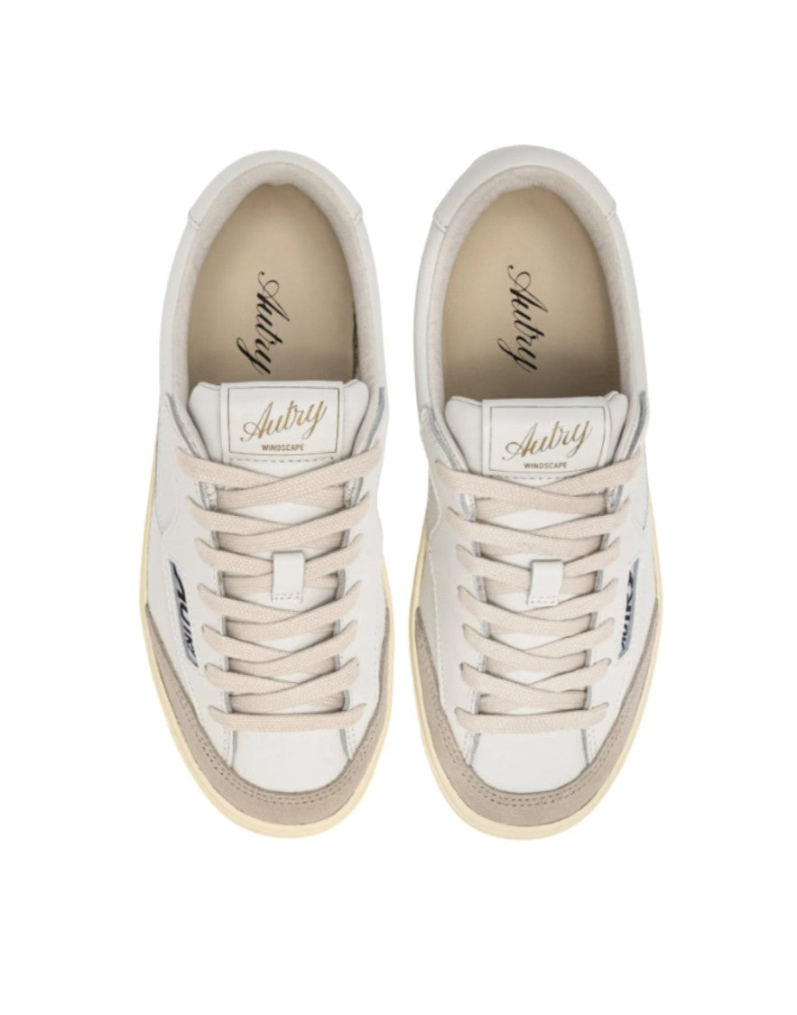 Autry Autry Windscape Low Sneakers In Leather White For Men Sclm Uk01