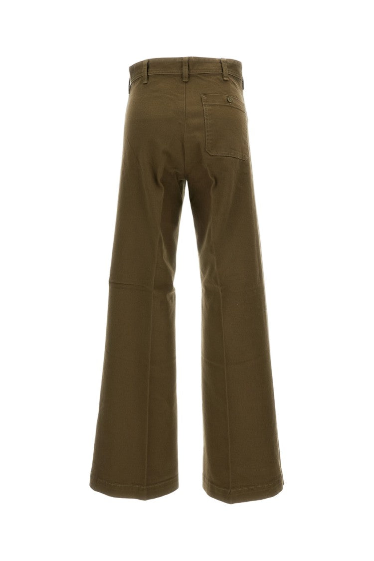 Polo Ralph Lauren Wide-Leg Flared Trousers With Button-Down Front Closure