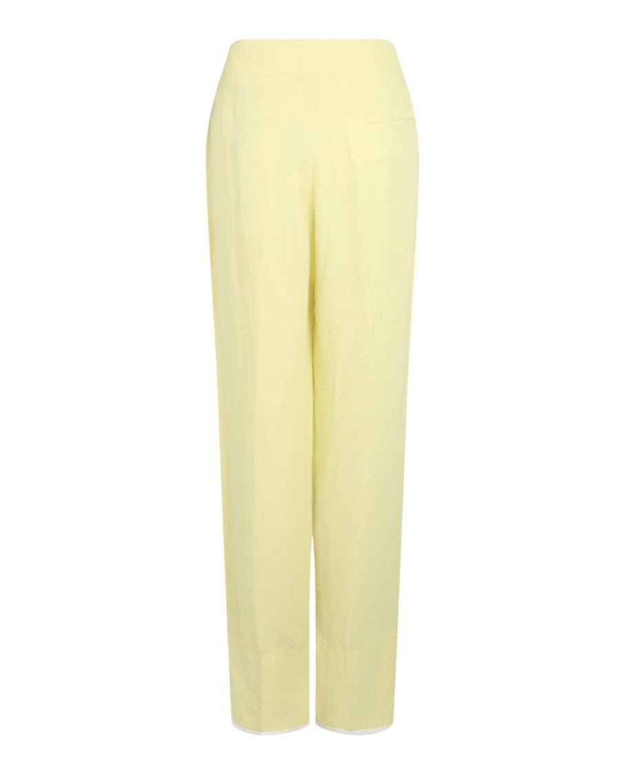 Ferragamo Contrast-Piping Tailored Pants