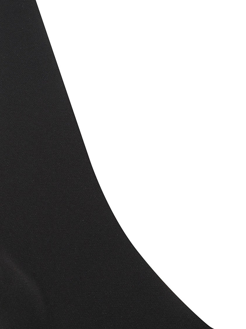 Almada Label Scoop Neck Crepe Top With Sleek Silhouette
