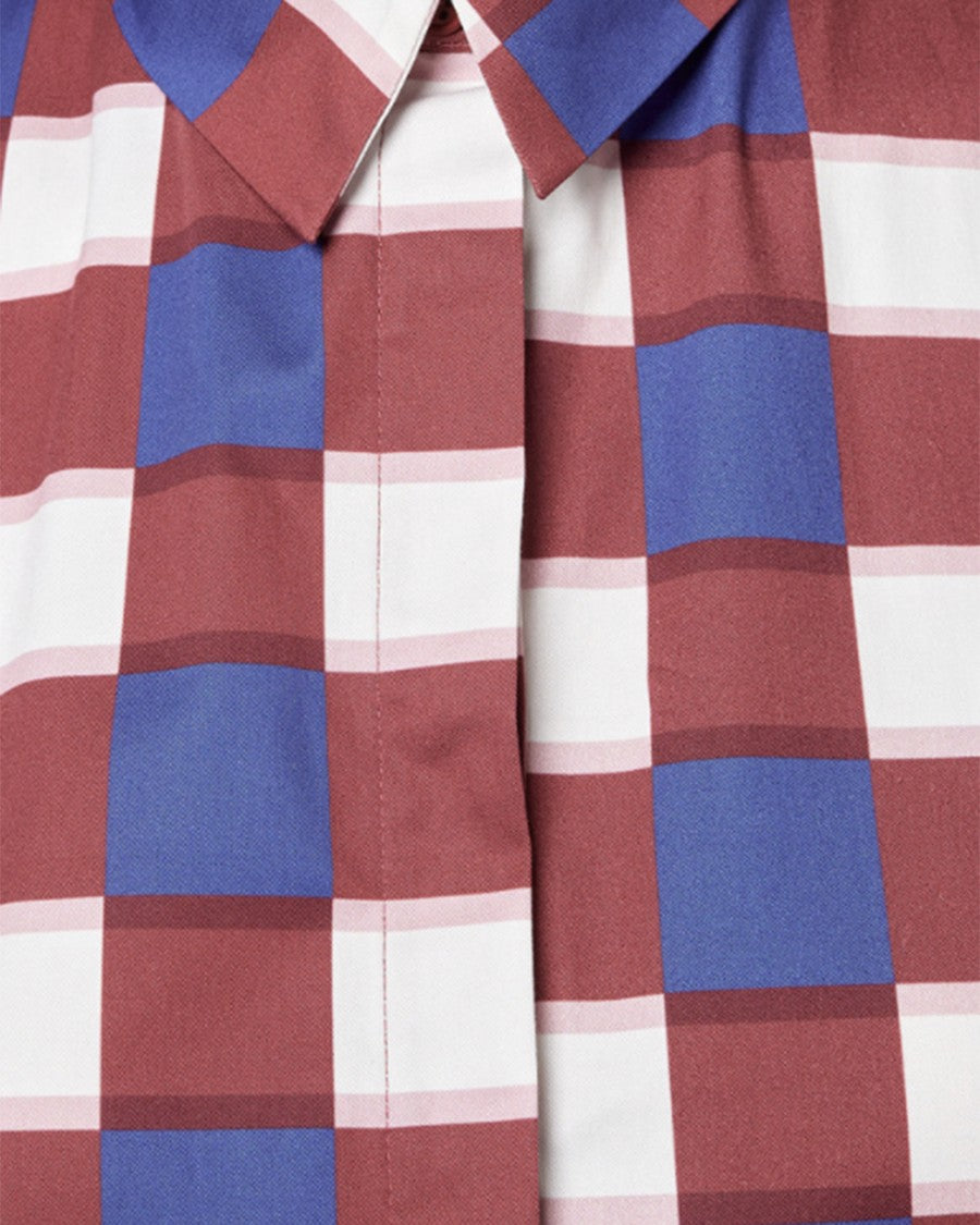 Alpha Studio Check Poplin Top