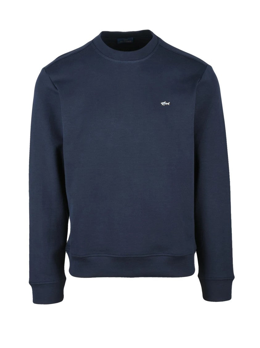 Paul & Shark Grey Cotton-Blend Slim Sweatshirt