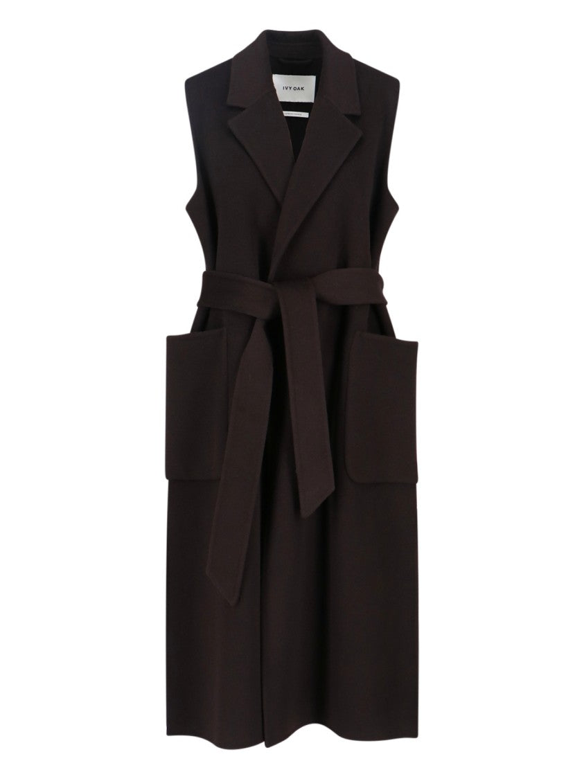 Ivy & Oak "Clarissa" Vest Coat – Brown