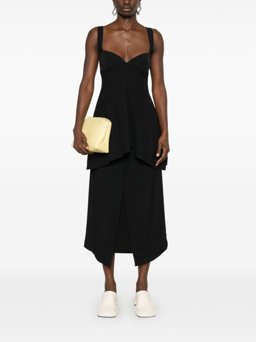 Carven Sweetheart Neckline Top With Concealed Zip