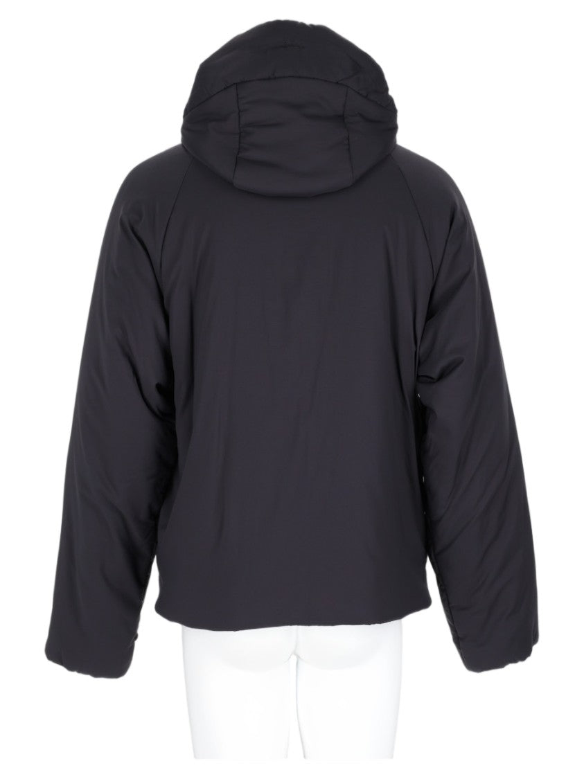 Laminar Black Cropped Hooded Matte Jacket