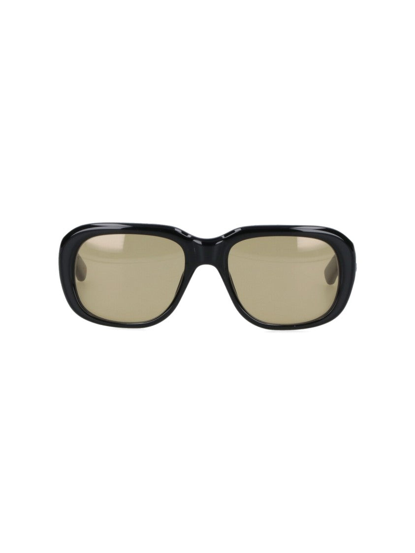 Chimi Minimalist Black Sunglasses With Dark Lenses