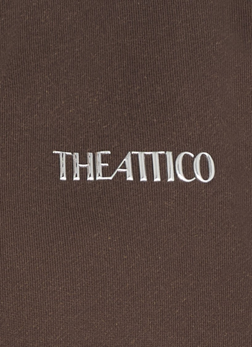 The Attico Brown Cotton Sweatshirt