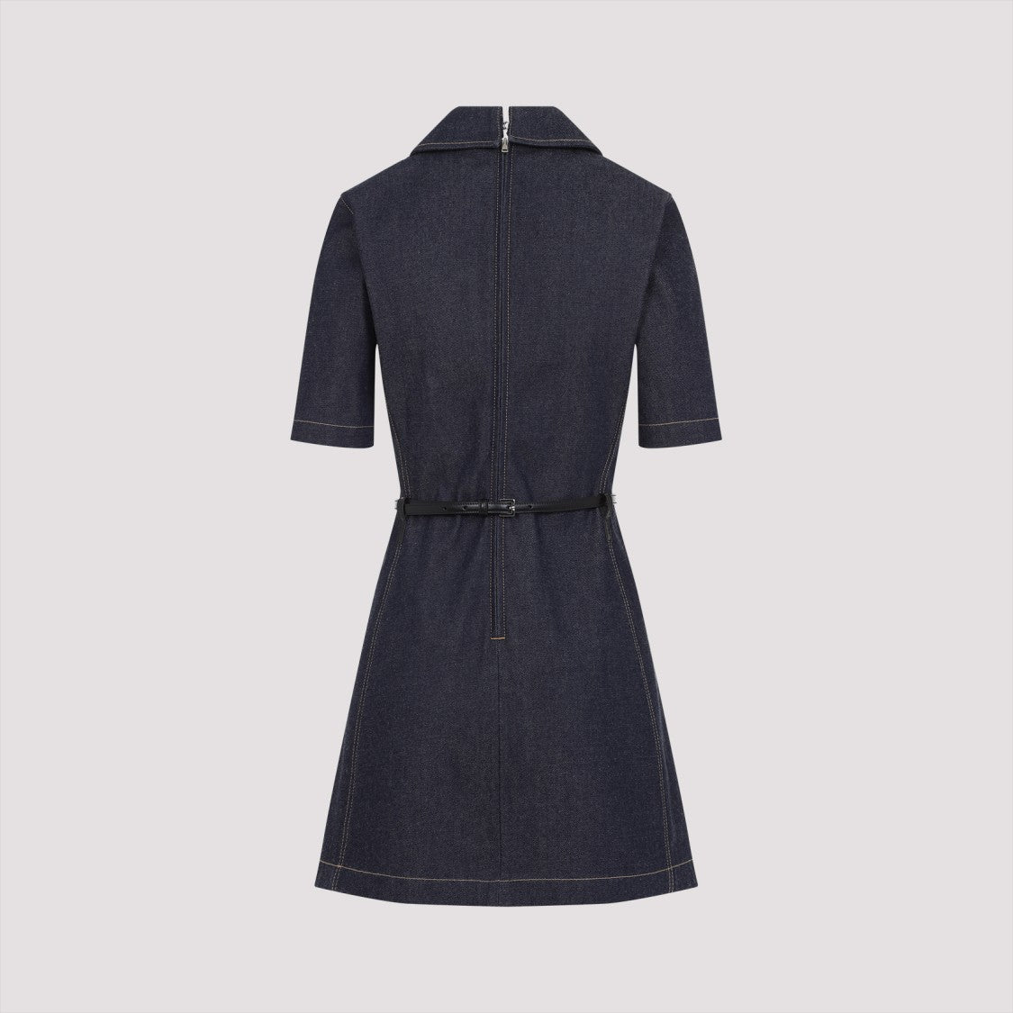 Gucci Gancio Dark Blue Cotton Mini Dress