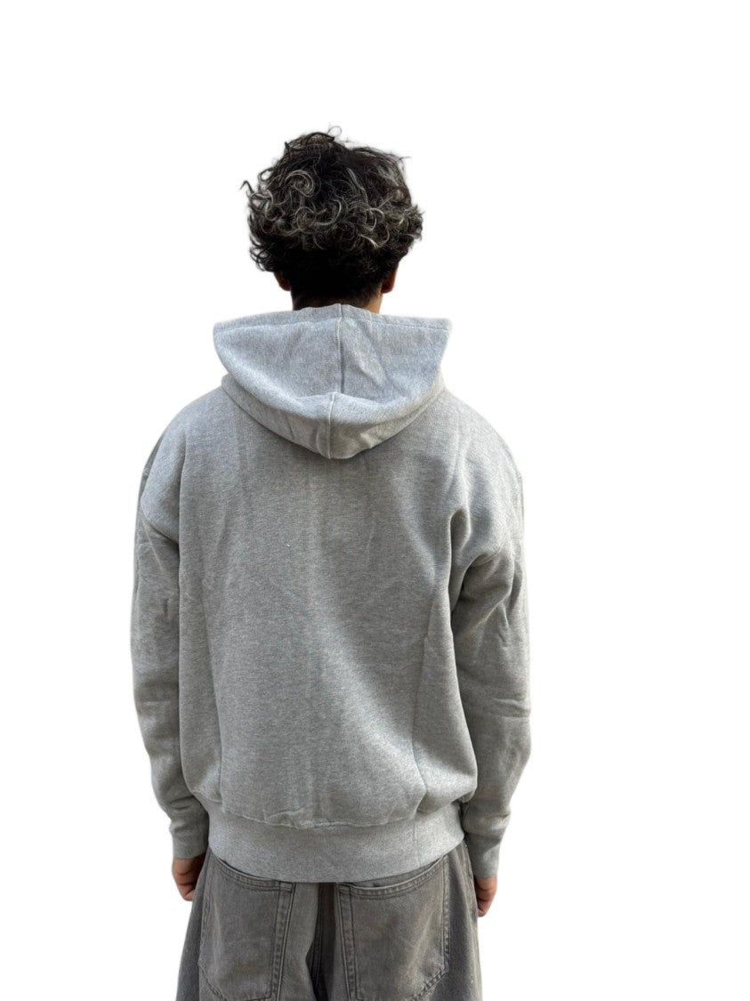 Ami Paris Zip-Up Hoodie With Embroidered Heart Emblem