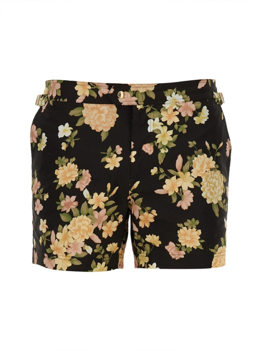 Tom Ford Floral-Patterned Swimsuit With Tailored Fit