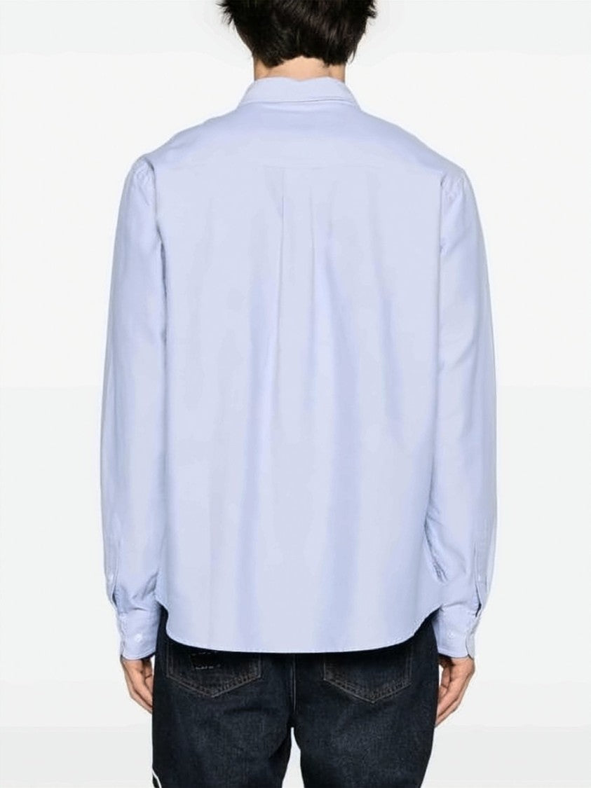 Isabel Marant Classic Long-Sleeve Button-Down Shirt With Embroidered Pocket