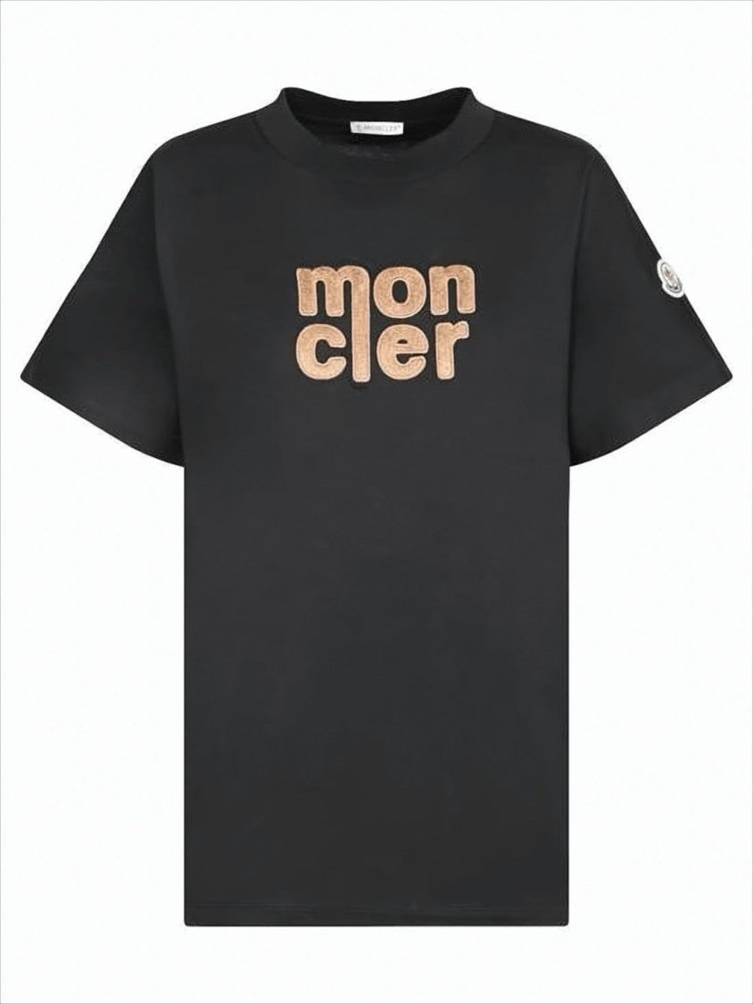 Moncler Loose-Fitting Cotton T-Shirt With Bold Logo
