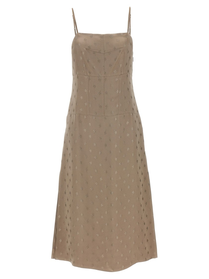 Fendi Satin Midi Dress