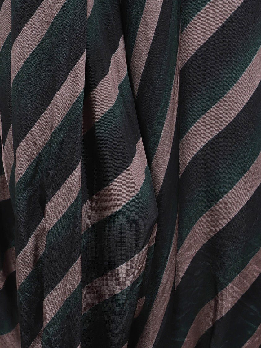 Dries Van Noten Relaxed Fit Striped Shirt In 605 Bottle Hue