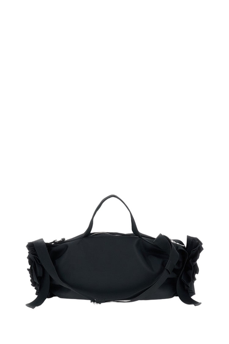 Simone Rocha Black Ribbon Rosette Large Shoulder Bag
