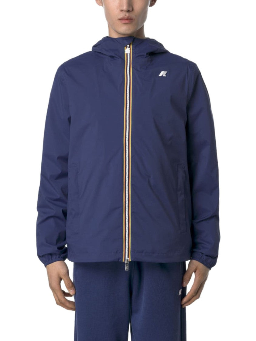 K-Way Deep Blue Stretch Nylon Jacket