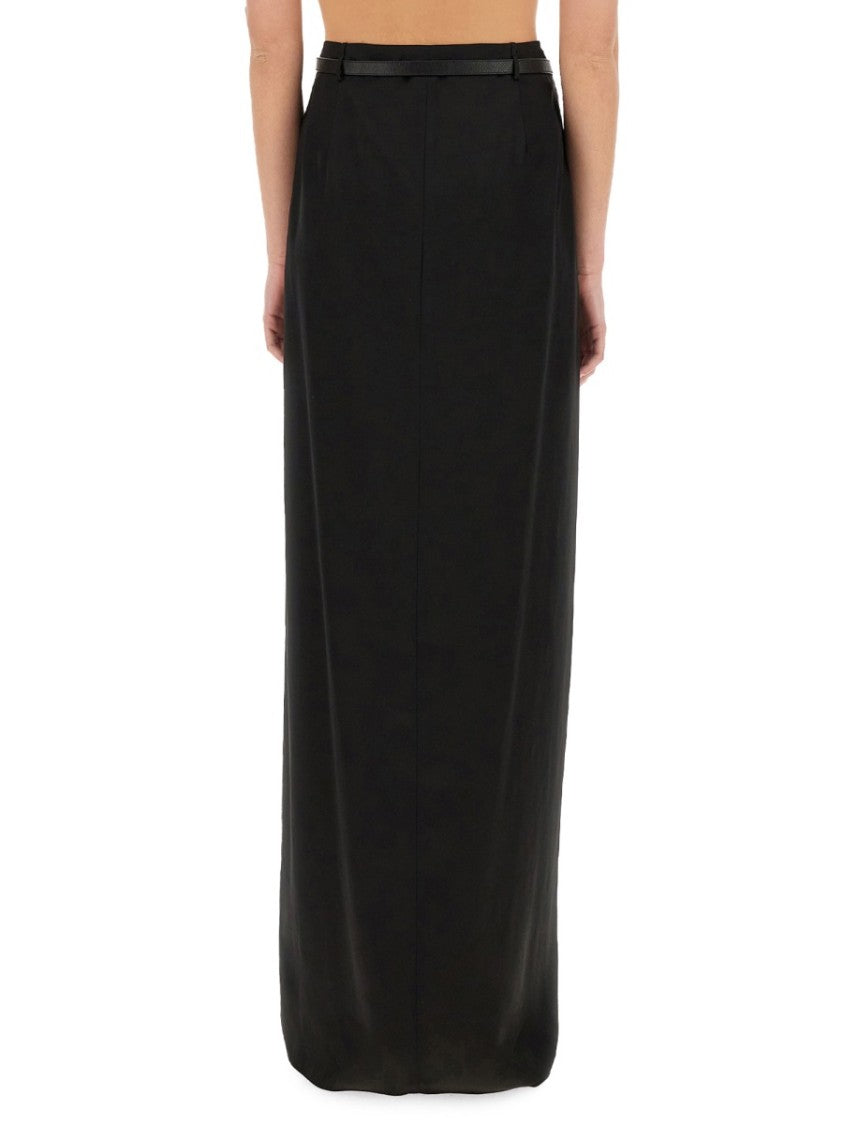Tom Ford Maxi Wrap Skirt With Belt Detail