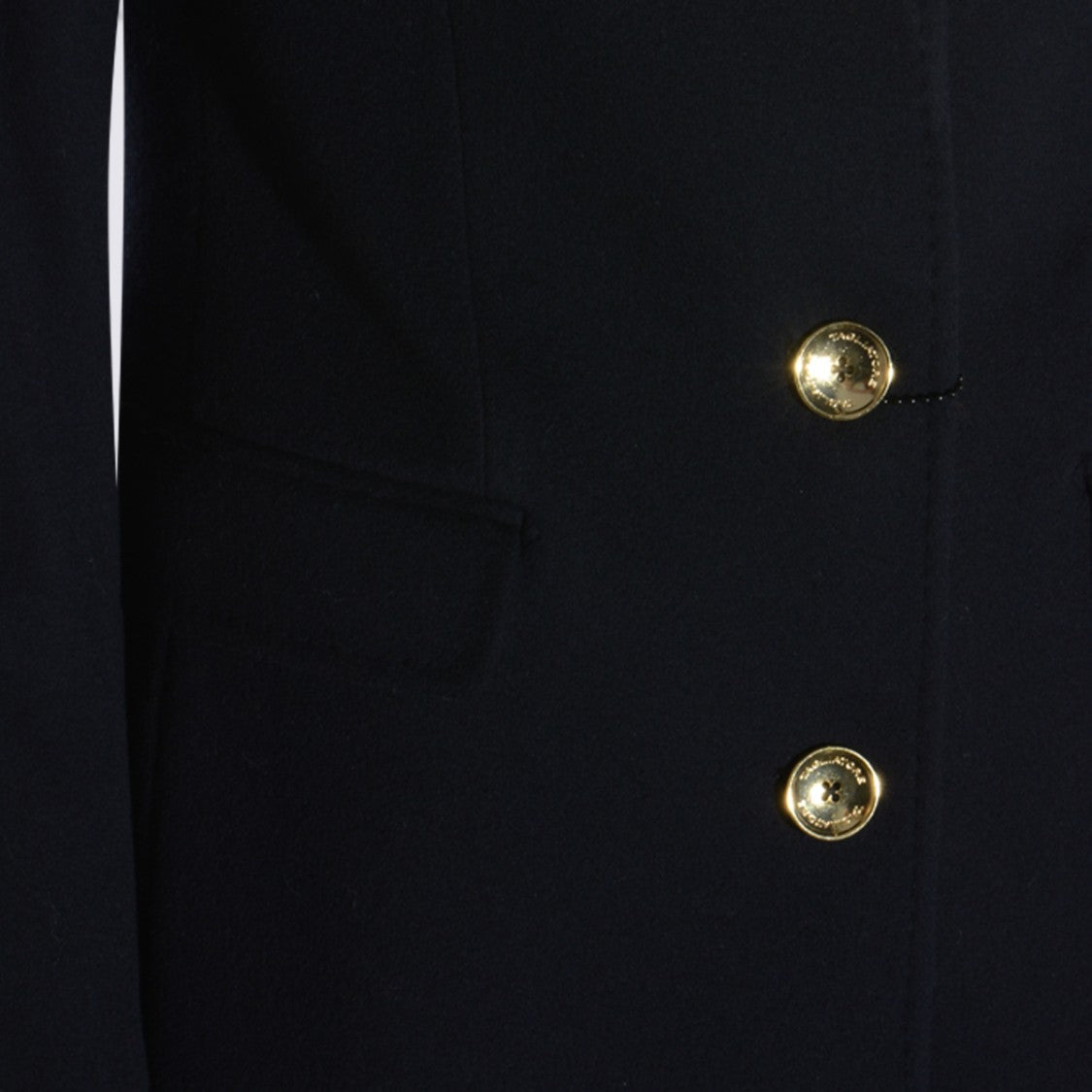 Tagliatore Tailored Long Coat With Gold Button Details