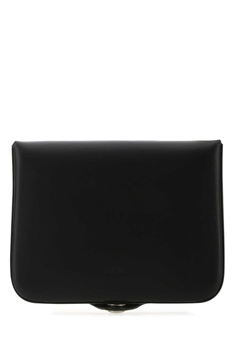 A.P.C. Black Leather Card Holder