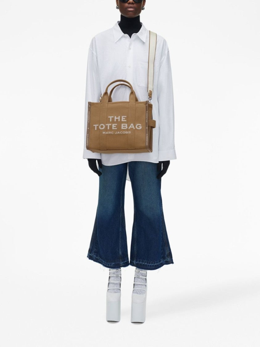 Marc Jacobs Structured Brown Tote Bag With Detachable Shoulder Strap