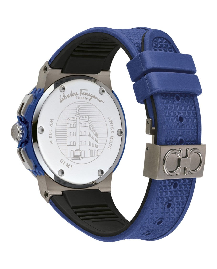 Ferragamo F-80 Titanium Tech Silicone Watch