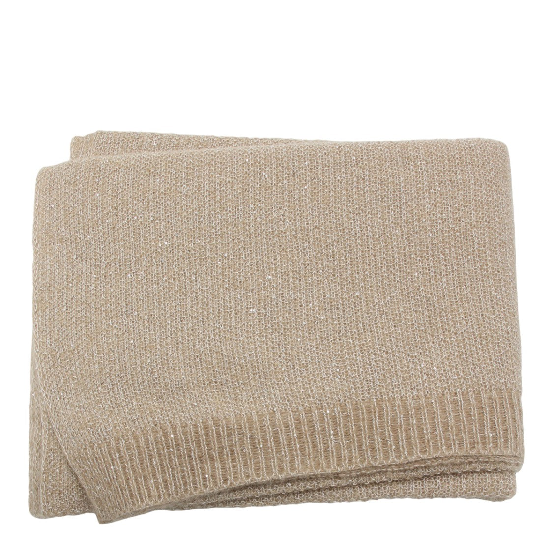 Fabiana Filippi Knitted Scarf In Warm Beige