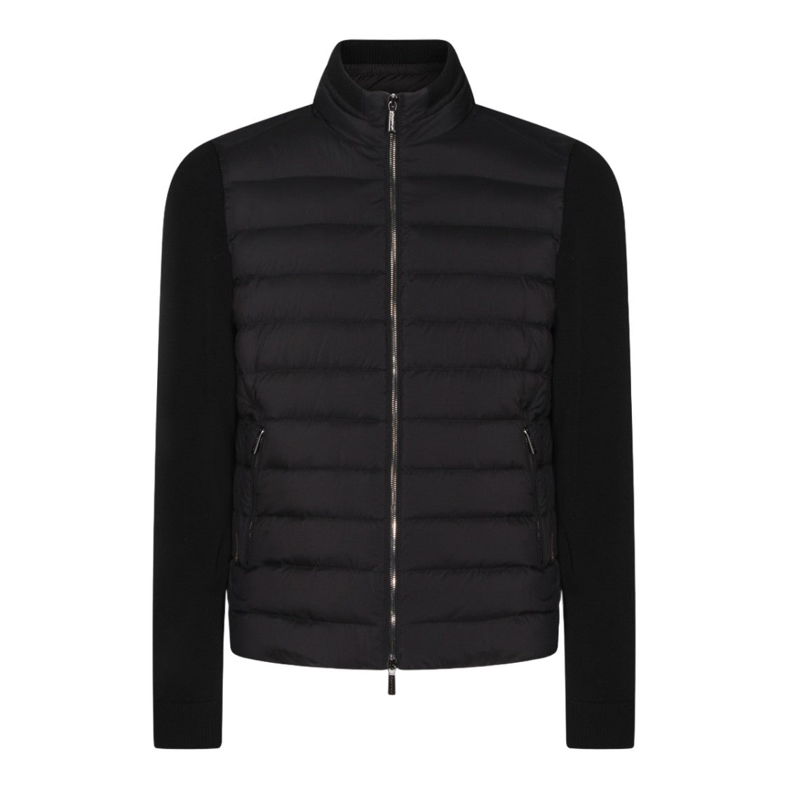 Moorer Tailored Black Coat With Structured Silhouette