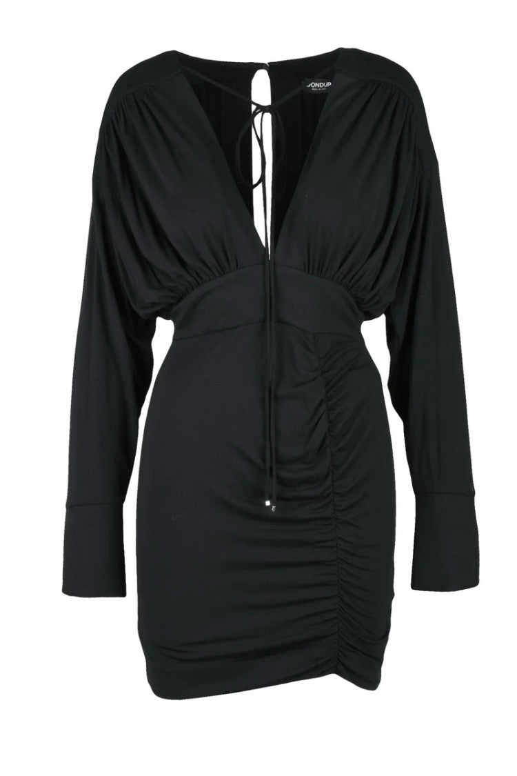Dondup Jersey Dress Zip Raglan - Black