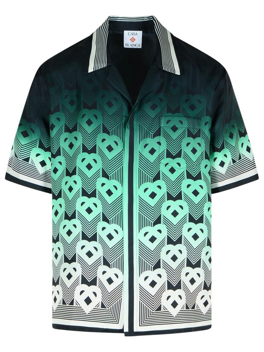 Casablanca Green Silk Shirt