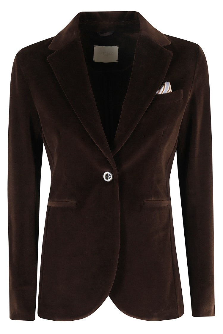 Circolo 1901 Slim Long Jacket With Reverse Neckline