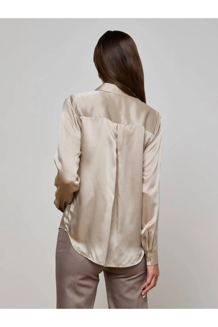 L'agence Grey Cotton Shirt