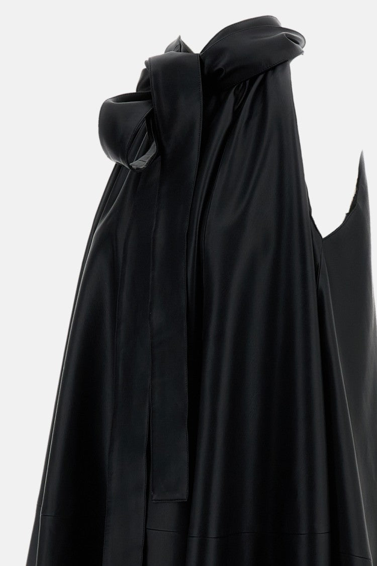 7 For All Mankind Faux Leather Frill Dress