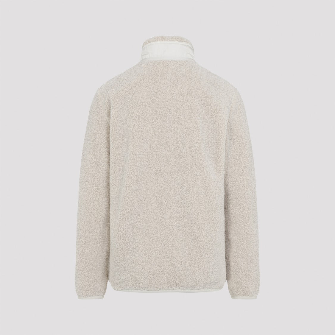 Moncler Textured Fleece Jacket With High Collar
