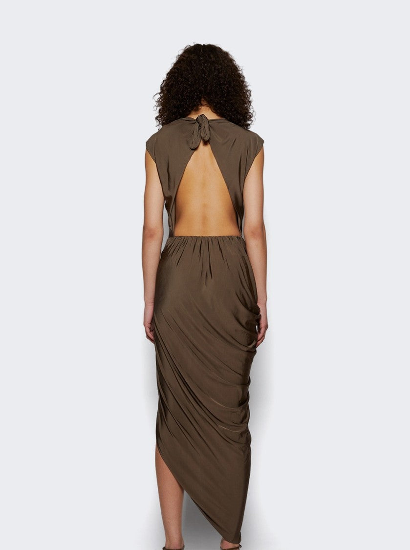 Patou Open Back Dress Mocha
