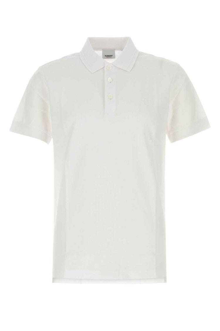 Burberry White Piquet Polo Shirt