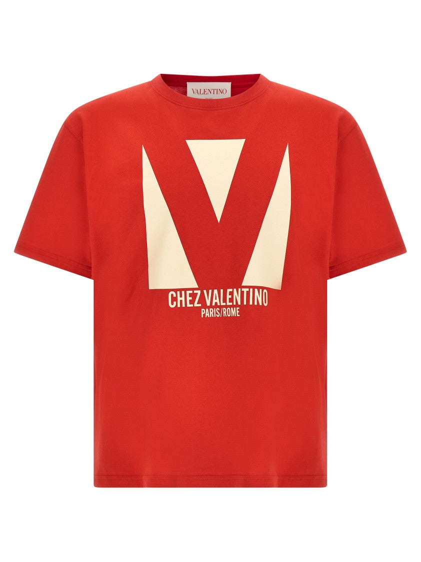 Valentino Garavani Cotton T-Shirt With Front Print