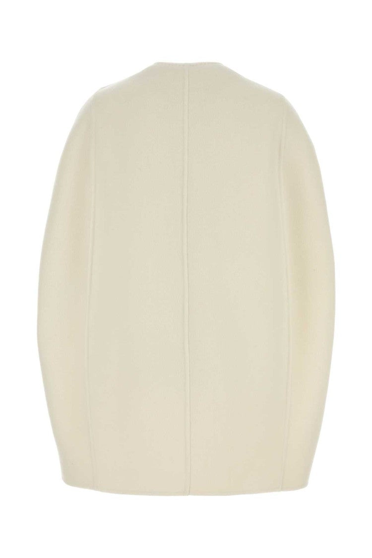 Max Mara White Cashmere Placido Cape