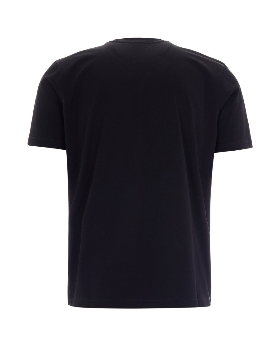 Paul & Shark Black Embroidered Jersey T-Shirt