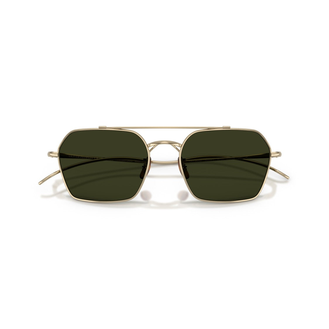 Oliver Peoples 0Ov1365st Rectangular Titanium Sunglasses With Double Bridge