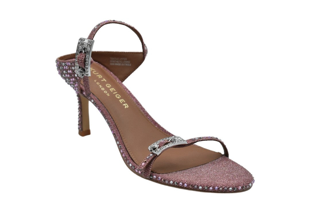 Kurt Geiger Rhinestone-Embellished Open-Toe Pumps With Stiletto Heel