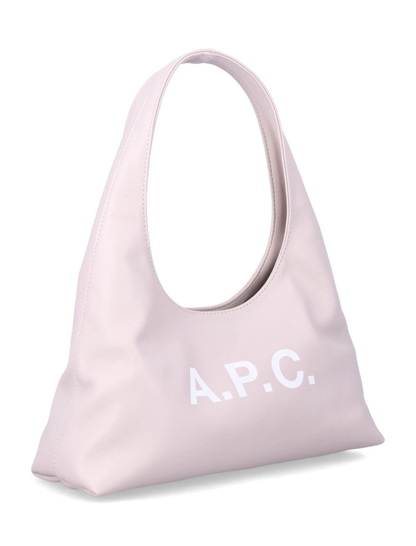 A.P.C. White Recycled Leather Baby Ninon Bag