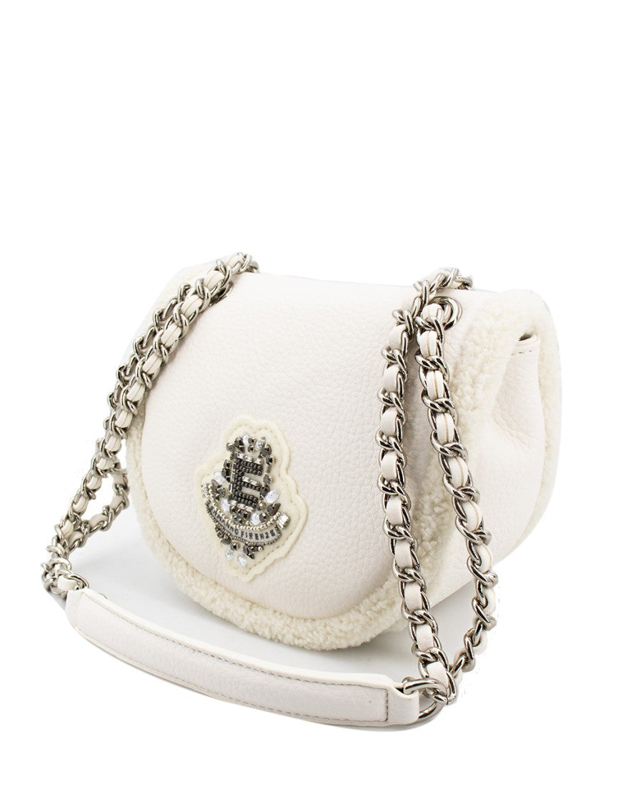 Ermanno Firenze Optical White Mini Shoulder Bag