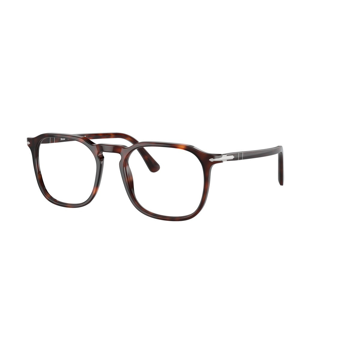 Persol 0Po3337v Square Acetate Eyeglasses With Tortoiseshell Pattern