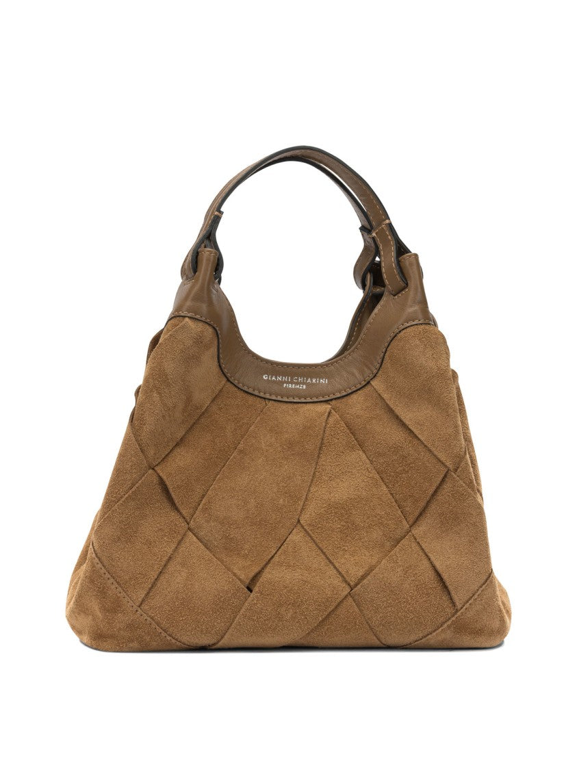 Gianni Chiarini Quilted Leather Shoulder Bag With Detachable Pouch
