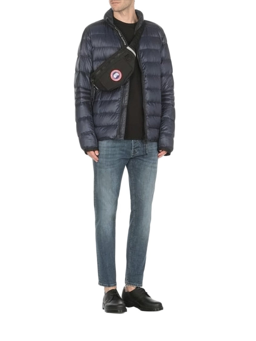Canada Goose Compact Black Belt Bag With Embroidered Patch