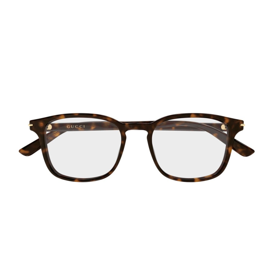 Gucci Havana Rectangular Acetate Sunglasses