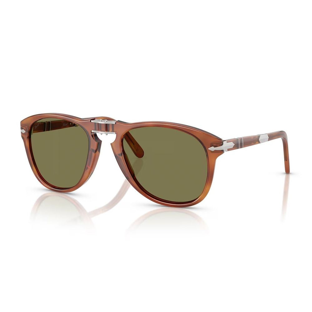 Persol Po0714sm Steve Mcqueen Pilot-Shaped Folding Sunglasses In Terra Di Siena
