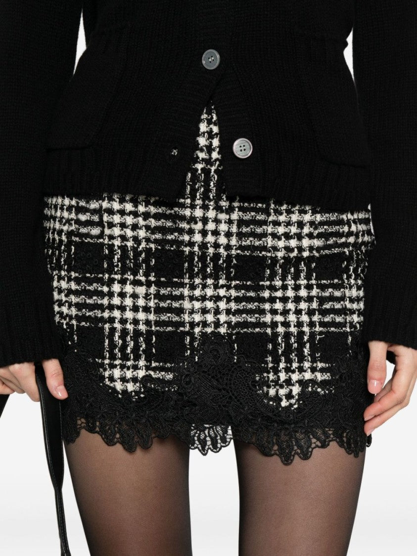 Twin-Set Mini Skirt With Checkered Pattern