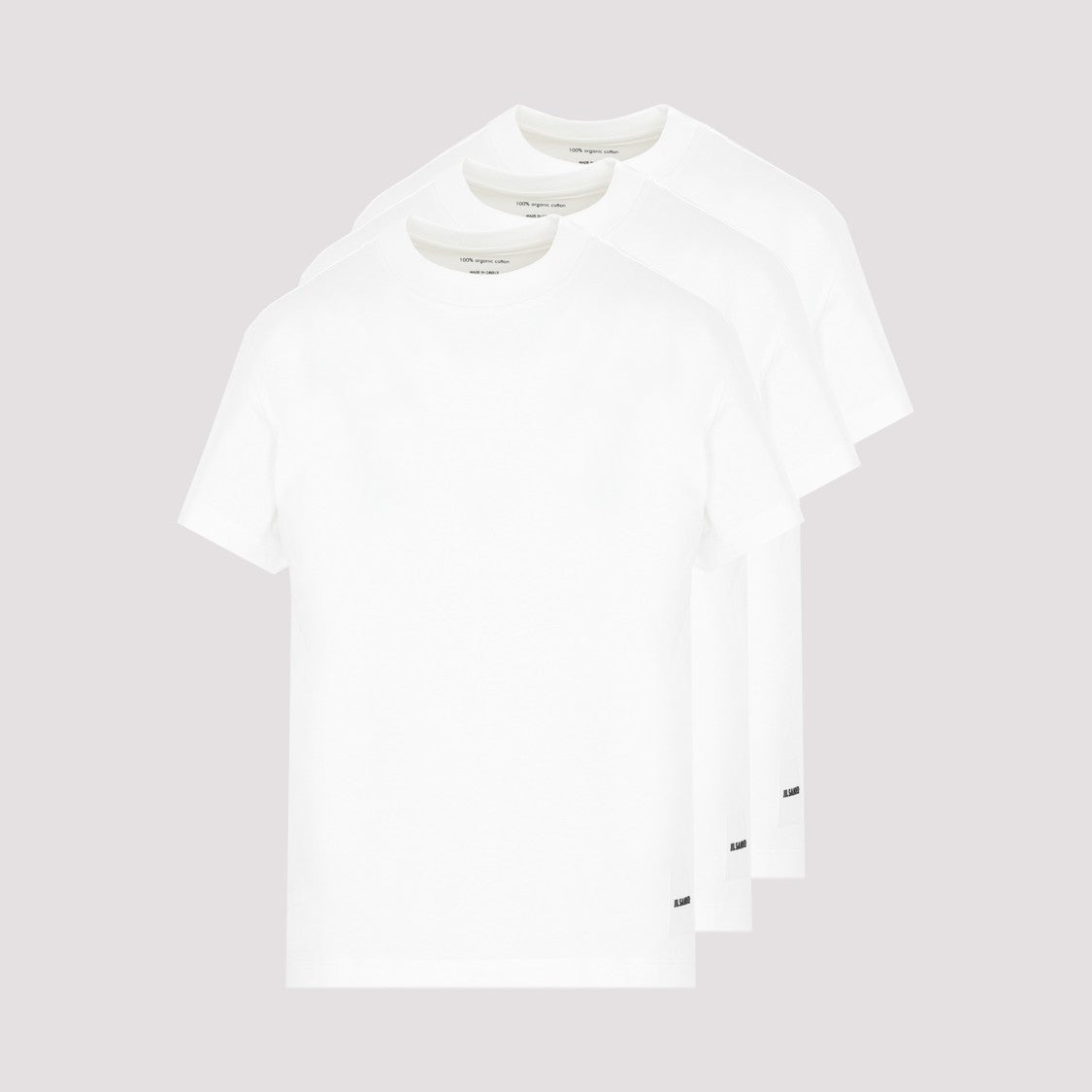 Jil Sander White Cotton 3 Pack T-Shirt Set