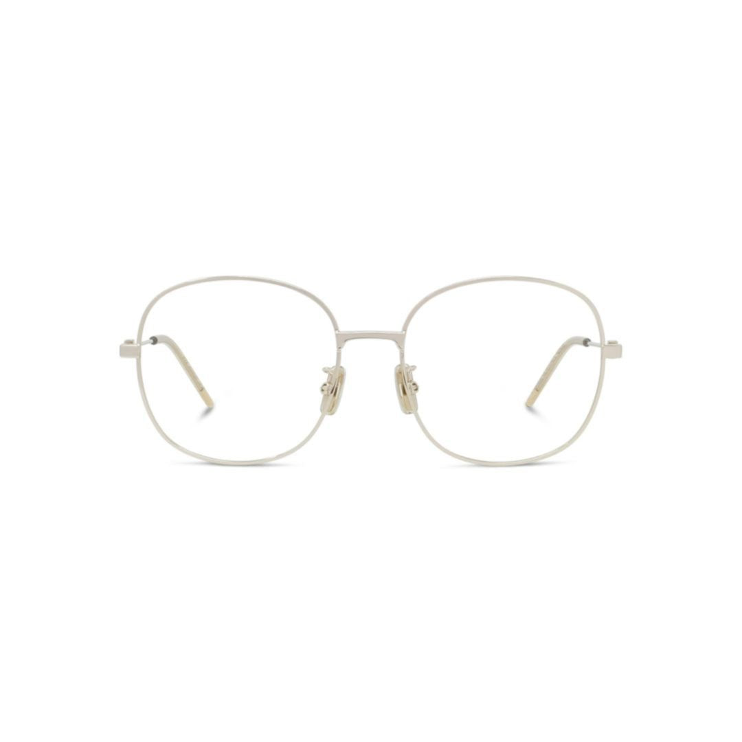 Givenchy Gv50086u Square-Frame Silver Metal Eyeglasses With Adjustable Nose Pads